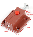 Cabinet Door Push to Open Plastic Metal Latch Bolt Lock, Push Button Spring Load Automatic Door Bolt Latches Lock,. 