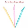 Galaxy Undergarments Pack of 3 Tinkle Hair Remover Eyebrow Trimmer ,Eyebrow Face Hair Removal Razors Trimmer Shaper Shaver-Eyebrow shaper for girls & womens -Eyebrow Razor For Beautiful Face and Skin -Twinkle Eyebrow Razer Hair Removeable Razor. 