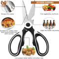 Kitchen Scissors, Multi-Function Stainless Steel Kitchen Scissors, Vegetable Slicer Scissors with Cover Kitchen Tool By Muhandisaan Trading. 