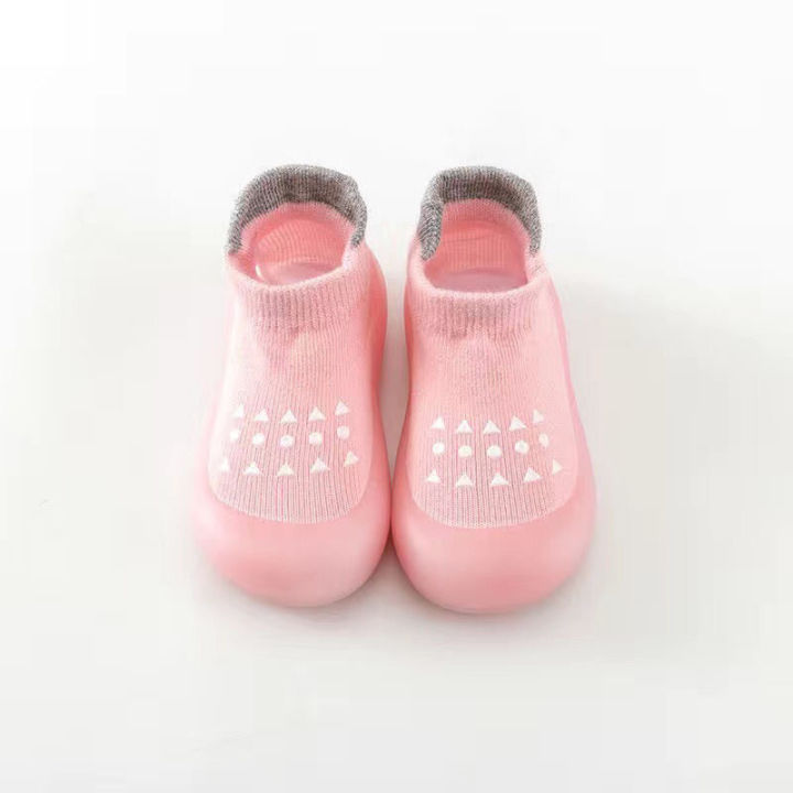 Rytain- Baby Boy Girls Silicone Shoes Children New Walking Leaning Shoes Non-slip Floor Socks Boy Girl Soft Rubber Sole Shoes Toddler Sock Shoes