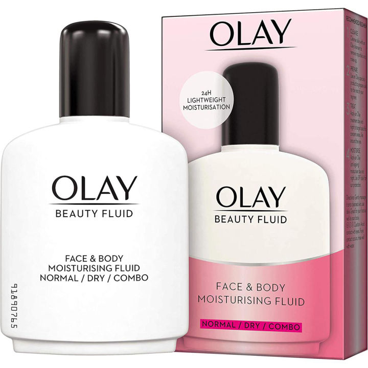 Olay Beauty Fluid Face And Body Moisturiser | Light Hydrating Face & Body Cream | 100ml