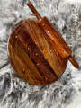 Wooden Chakla Belan Round Chapati Chakla and belan, Wood Rolling Board and Rolling Pin, Chakla Belna,roti maker chakla belan useful kitchen item. 