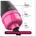 One Step Hot Air Brush Hair Dryer & Volumizer – Professional Hair Straightener, Curler & Styler with Fast Drying, Salon Style Blow Dryer Brush for Women & Girls. 