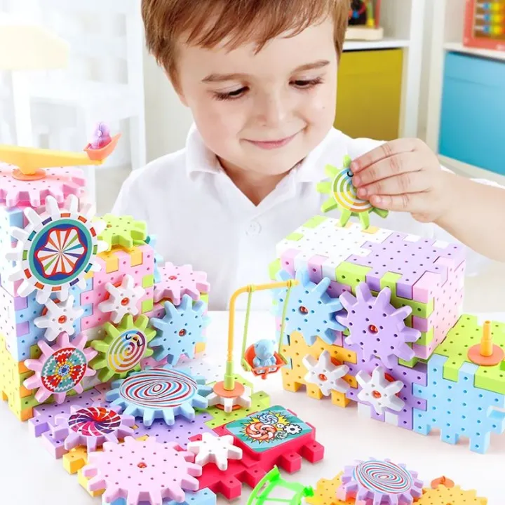 Electric%20Building%20Block%20Gear%20Toy%20Set%2083%20Pcs%20DIY%20Plastic%20Brick%20Toys%20Colorful%20Building%20Block%20Large%20Particle%20Electric%20Gear%20Rotating%20Assembly%20Block%20Children%20Early%20Education%20Puzzle%20Fun%20Learning%20Blocks%20Gift%20for%20Kids%20Boys,%20Girls%20and%20Toddler%20-%20Image%206