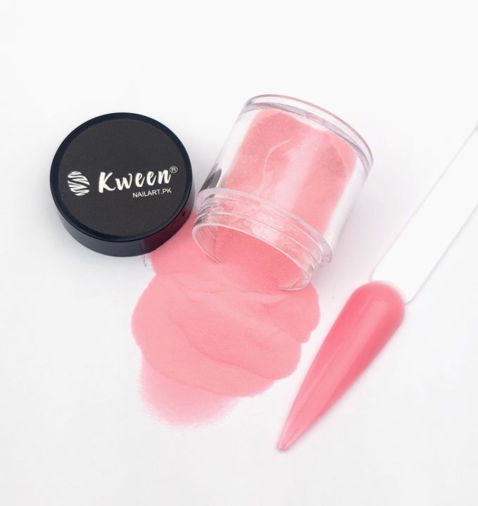 Kween Bubble Gum Pink Acrylic Powder Nail Art Dust Crystal Polymer Premium Powder For Carving Extension French No Need UV Lamp