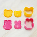 3Pcs Kitchen Sushi Mold Cartoon Bear Rabbit Rice Ball Mold DIY Bento Maker Tool Layor. 