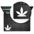 Weed Leaf Vinyl Decal Laptop Sticker, Laptop Stickers for Boys and Girls, Bike Stickers, Car Bumper Stickers by Sticker Studio. 