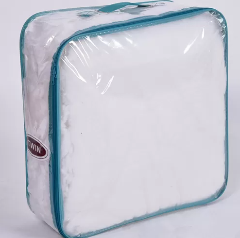 Clear Pvc Plastic Zipper Bag Quilt Pillow Blanket Bedding Packaging Bags / Zipper Transparent bag For Quilt