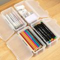 High Quality Desktop Organizer Large Capacity Storage Box Pencil Case Mark Pen Box Stationery Case. 
