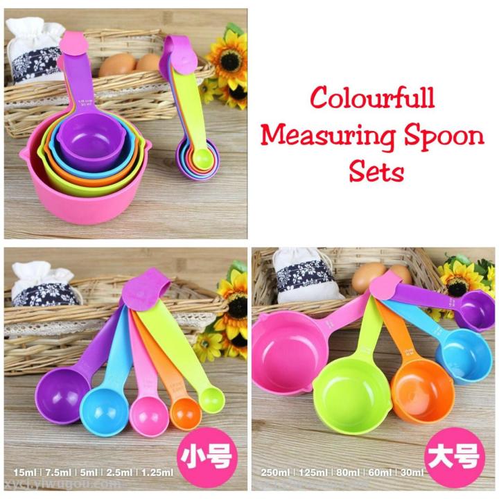 10 Pcs Measuring Spoons - Measuring Cups Sets - Multicolor