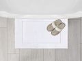 Utopia - Bath Mats Towels Cotton Banded Highly Absorbent and Machine Washable Shower Bathroom Floor Mat 21 x 34 Inches Pack of 2. 