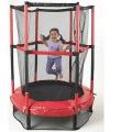 My First Trampoline and Enclosure Kids Jumping Trampoline with Safety Net and Red Cover Garden Outdoor and Indoor Jumping Mat And Spring Cover Padding Baby Toys And Games Kids Mini Junior Round Trampoline With Enclosure Safety. 