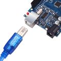 Arduino UNO R3 Board ATmega328P with USB Cable(Arduino-Compatible) for Arduino, Input Voltage 7-12V, 16MHZ,14 Digital 1/0 pins Support PWM, SRAW 2KB (with Cable). 