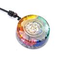 Orgonite Pendant Necklace Energy Generator Emf Protection Healing Crystal Sacred Geometry Chakra Necklaces Meditation Jewellry. 