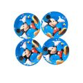 Cartoon Cake Plates - Disposable Plates Use In Birthday & Other Occasions - Sturdy Paper Or Plastic Material  - Available In 5  Different Colors & Designs. 