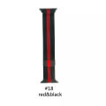 Dt no 1 Gucci Style Wrist Strap Stainless Steel Magnetic Absorption Loop Metal Mesh Watch Band Quick Release Strap for Marshal (Black & Red) Universal size. 
