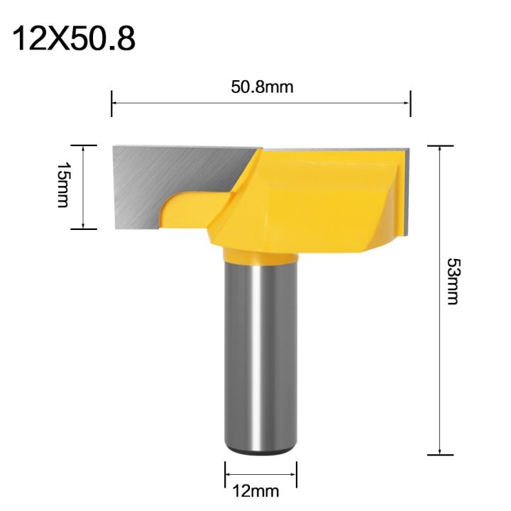 Dato Cleaning Router Bit 1/2” Inch 12mm Shank 2” Bottom Cleaning Router Bit (Mortising Bit ...
