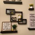 WOODEN BOX SHELVES - RUSTIC WALL DÉCOR STORAGE (WS-111. 