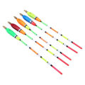 MeterMall 5PCS Fishing Floats Balsa Wood Fishing Float Bobber Bite Indicator Angling Equipment With strong Float Tail Multiple Color. 