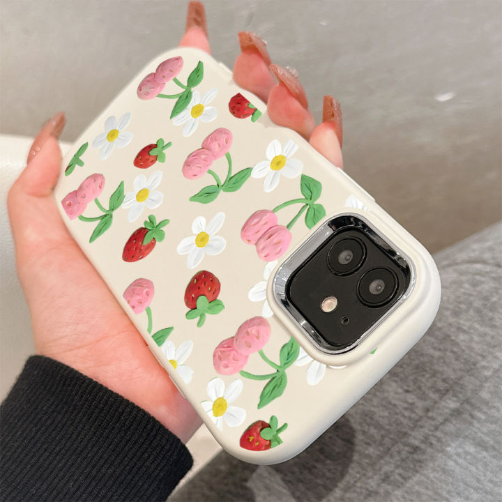 DEL%20for%20Redmi%2013C%20Xiaomi%20Poco%20C65%20Back%20Cover%20Clay%20Strawberry%20Cherry%20Pattern%20Phone%20Case%20Soft%20Silicone%20Luxury%20Silver%20Edge%20Lens%20Mobile%20Cover%20-%20Image%208