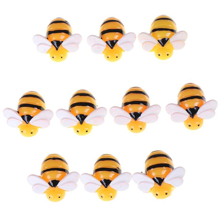 10pcs Flat Back Resin Cabochon Bee DIY Flatback Scrapbooking Embellishment Craft Encounter