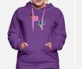 Ladies Hoodie Upper, Stylish and Soft Fabric. 