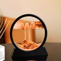 Sand Clock - Sand Scape Painting - Moving Sand Art - 3D Moving Sand Mountain Lamp With Metal Sand - Showpiece Home Decoration. 