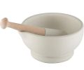 Porcelain Mortar and Pestle Grinding Bowl White Laboratory Use Medicine Grinding Chemical Mixing Size 5inch. 