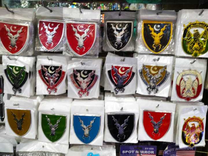 3D Markhoor Pak Army Medal Logo Stickers with Double tape for Cars and Bikes Decorations - Markhoor Collections - Supporting Stickers to our Beloved Security System - Salute Markhoor - Markhoor Army Car Sticker, Military Markhoor Car Sticker
