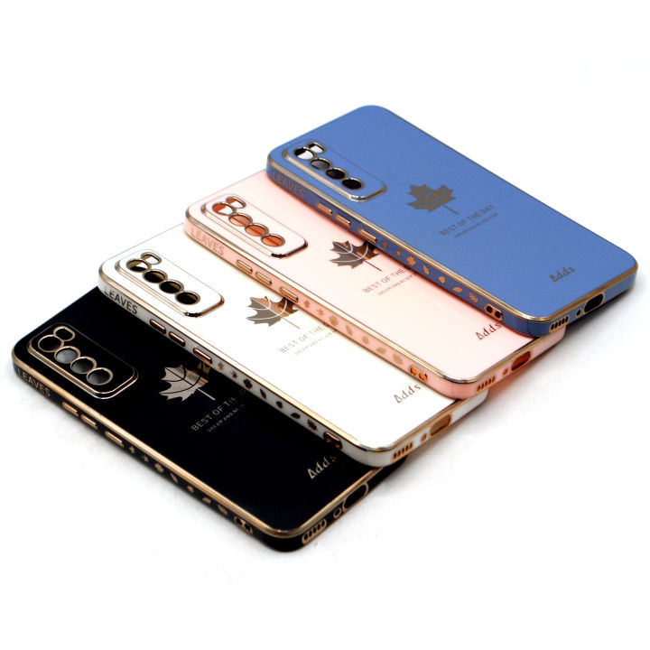 Huawei Nova 7 Back Cover Soft Multi Golden Border Camera Protection Cover For Huawei Nova 7