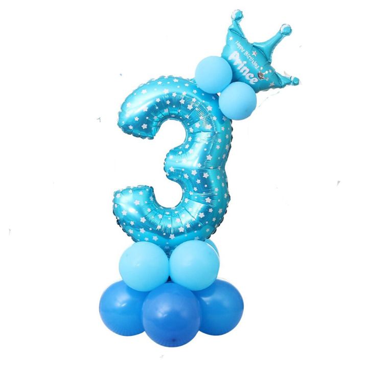 Blue%203rd%20birthday%20boy%20set%20with%20prince%20foil%2014pcs%20-%20Image%202