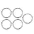 Hi Mall 5PCS Welded O Ring Stainless Steel Marine Grade Round for Sailing Diving Luggages. 