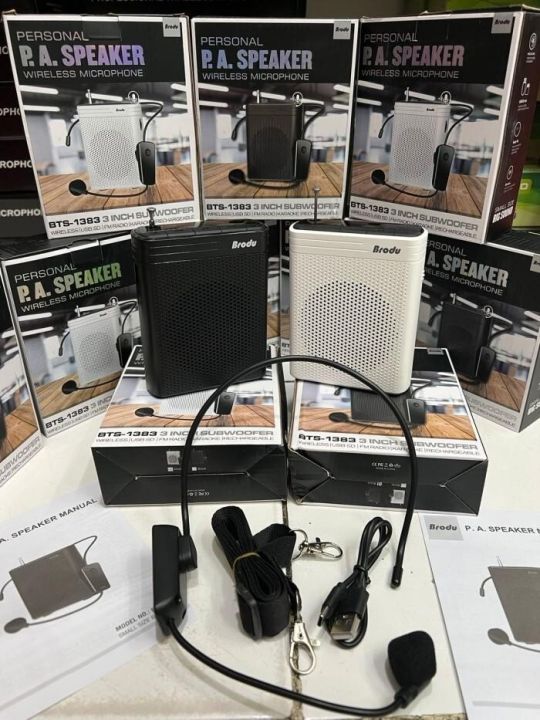 Portable Voice Amplifier with Microphone Headset  for Teachers, PA System Speech Amplifier Power Amplifiers Loudspeaker for Teachers/Tour Guide/Metting