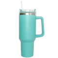 40 oz Insulated Tumbler Thermos Flask with Straw & Lid – Stainless Steel Double-Walled Thermal Mug for Hot & Cold Beverages, Ideal for Travel, Gym, and Outdoor Use. 