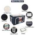 Storage Box 55liter Foldable Storage Organizers Clothes Blanket Quilt Organizer Box Large Capacity Closet Sweater Storage Clothes Cabinet Organizer. 