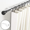Adjustable Curtain Rod Bracket Easy Install Curtain Rod Holders Heavy Duty Window Drapery Brackets for Home 4pcs Set Southeast Asian Buyers' Choice Curtain Rod Bracket. 