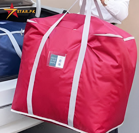 High Quality Parachute Super Large Capacity Storage Bag For Clothes Blankets Closet Organizer Moving Tote Bag Zipper Durable Handbag Luggage Pack Size 23 x 19 x 23 Inches