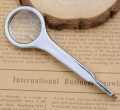 10X Handheld Magnifying Glass with Tweezers Stainless Steel Mini Magnifying Glass Loupe for Inspection Jewelry Coins Stamps Maps. 