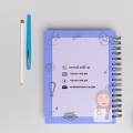 A5 Notebook - Road to White Coat - For University , College , Med-Students(Her)- Super Fine Paper. 