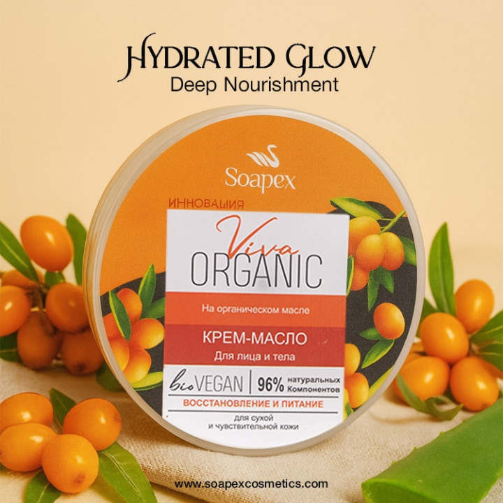 Soapex Viva Organic Moisturising Cream - 100% Natural Hydration for Face & Body - Chemical-Free