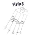 Anime Hunter X Hunter Kurapika Fingers Chain Earrings Punk Hip Hop Vintage Cross Ring Halloween Fashion Unisex Cosplay Accessories. 