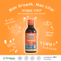 Nutrifactor Vitamax Syrup - Multivitamin for Teenagers with 22 Essential Nutrients | Boost Energy, Support Growth, Strong Bones, Brain & Eye Health | 200 mL. 