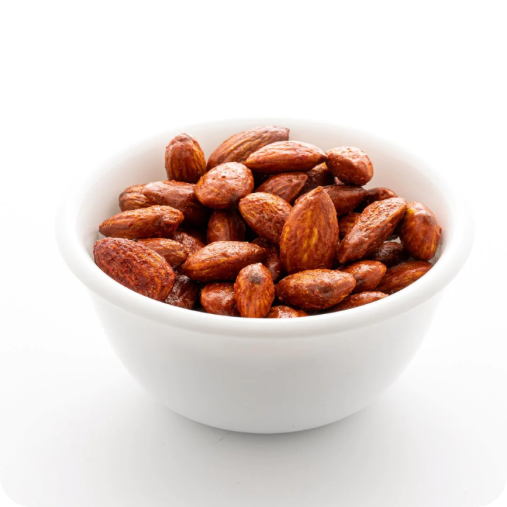 100 Gms Dry Roasted Masala Almonds/ Dry Roasted Masala Badam/ Sweet and Savory Roasted Almonds/ Masala Badam/ Masala Roasted Badam/ Caremalised Masala Badam