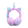 Gradient Color Unicorn Fluffy Earflap Children Kids Lovely Earmuffs Warmer Soft Plush Headband Fur Headphones Earmuff. 