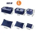 6Pcs/1Set Travel Storage Bag Storage Clothes Bag Luggage Case Bag Suitcase Underwear Organizer Make Up Organizer Bag. 