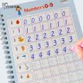 2022 Magic Writing Paste 3D Copybook For Calligraphy Numbers 0-100 Handwriting Textbook Learning Math Book Writing For Kids Toys. 