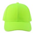 Bright Yellow Green Plain Twill Baseball Cap Blank Casual Hat for Women Men Lime Orange 6 Panel Cap Pre-Curved Visor. 