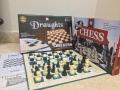 2in1 Chess & Checkers Board Game Heavy Laminated Board Draughts And Chess Board Game. 
