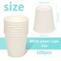 【HOT】 Disposable Small Paper Cups Supermarket Tasting Party Snack Packaging Office Coffee Drinks Candies Hotel Mini Mouthwash Cup. 