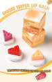 Triangle Tinted Cheese Shaped Lip Balm Temperature Control Color Change Moisturizing Lipstick Anti-Cracking Anti-Drying Hydration Lip Care. 